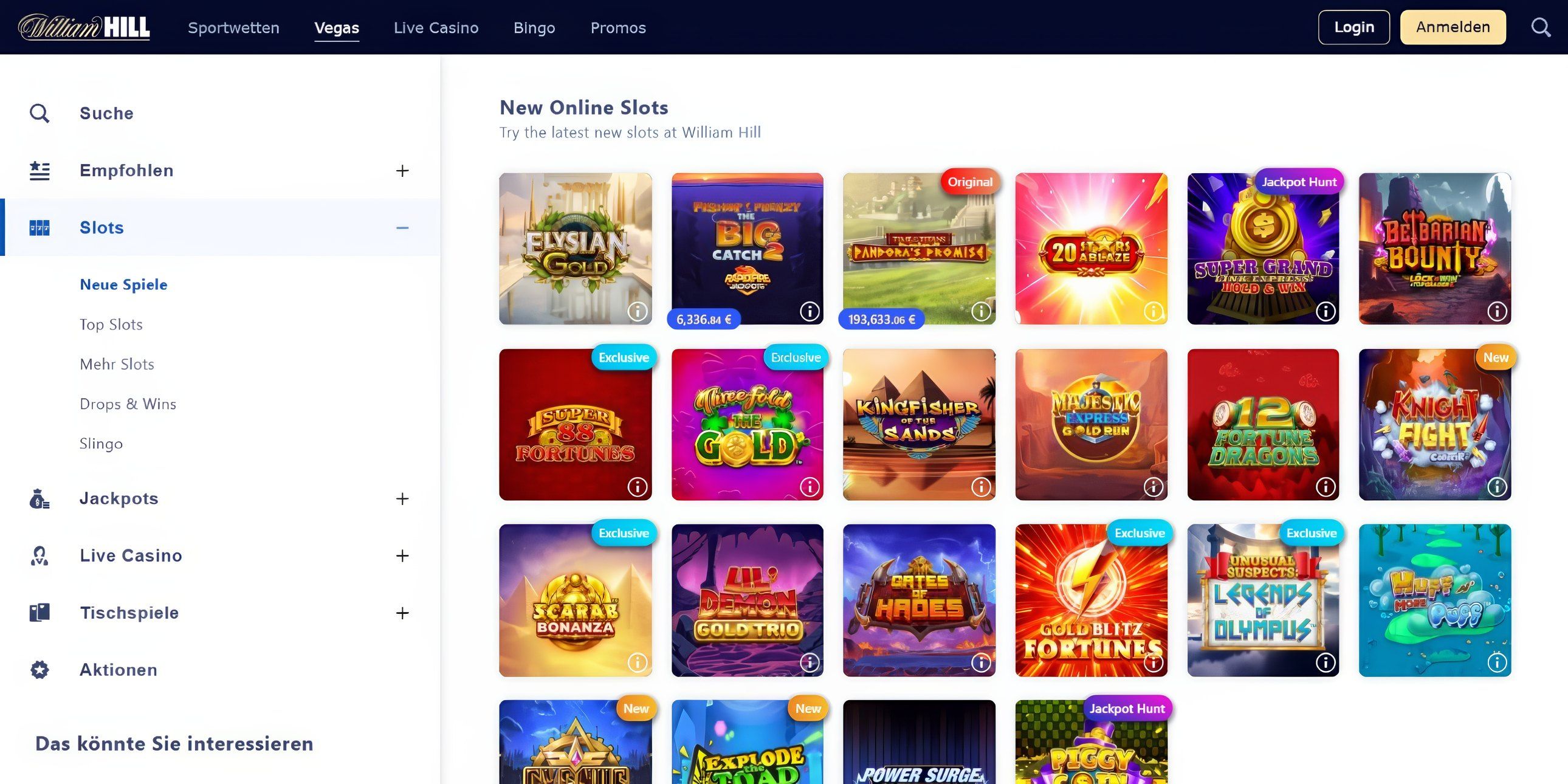 WilliamHill desktop screenshot 2